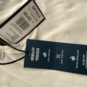 Kenneth Cole Reaction White Mobility Trousers